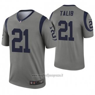 Maglia NFL Legend Los Angeles Rams 21 Aqib Talib Inverted Grigio