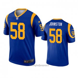 Maglia NFL Legend Los Angeles Rams Clay Johnston Blu