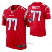 Maglia NFL Legend New England Patriots Legend Michael Bennett Inverted Rosso