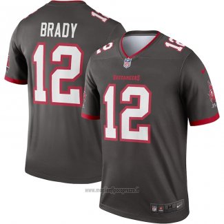Maglia NFL Legend Tampa Bay Buccaneers Tom Brady Grigio