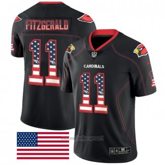 Maglia NFL Limited Arizona Cardinals Fitzgerald Rush USA Flag Nero