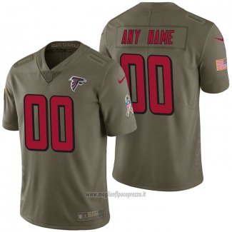 Maglia NFL Limited Atlanta Falcons Personalizzate 2017 Salute To Service Verde