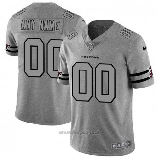 Maglia NFL Limited Atlanta Falcons Personalizzate Team Logo Gridiron Grigio