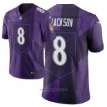 Maglia NFL Limited Baltimore Ravens Lamar Jackson Citta Edition Viola