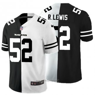 Maglia NFL Limited Baltimore Ravens R.Lewis Black White Split