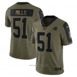 Maglia NFL Limited Carolina Panthers Sam Mills 2021 Salute To Service Retired Verde