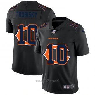 Maglia NFL Limited Chicago Bears Trubisky Logo Dual Overlap Nero