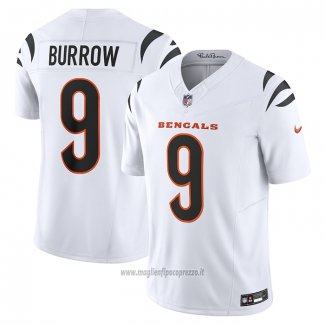 Maglia NFL Limited Cincinnati Bengals Joe Burrow Vapor F.U.S.E. Bianco