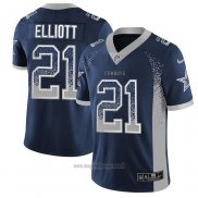 Maglia NFL Limited Dallas Cowboys Elliott Rush Drift Fashion Blu