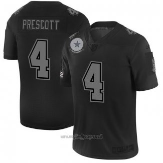 Maglia NFL Limited Dallas Cowboys Prescott 2019 Salute To Service Nero
