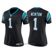 Maglia NFL Limited Donna Carolina Panthers 1 Cam Newton Nero