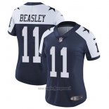 Maglia NFL Limited Donna Dallas Cowboys 11 Beasley Blu Bianco