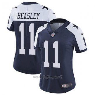 Maglia NFL Limited Donna Dallas Cowboys 11 Beasley Blu Bianco