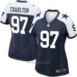 Maglia NFL Limited Donna Dallas Cowboys 97 Charlton Throwback Alternate Blu