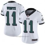 Maglia NFL Limited Donna Philadelphia Eagles 11 Wentz Bianco