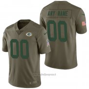 Maglia NFL Limited Green Bay Packers Personalizzate 2017 Salute To Service Verde