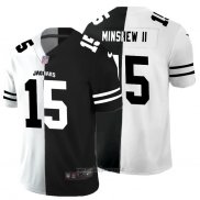 Maglia NFL Limited Jacksonville Jaguars Minshew Ii White Black Split