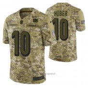 Maglia NFL Limited Kansas City Chiefs 10 Kevin Huber 2018 Salute To Service Camuffamento