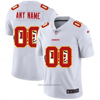 Maglia NFL Limited Kansas City Chiefs Personalizzate Logo Dual Overlap Bianco
