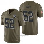 Maglia NFL Limited Las Vegas Raiders 52 Khalil Mack 2017 Salute To Service Verde