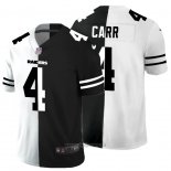 Maglia NFL Limited Las Vegas Raiders Carr White Black Split