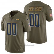 Maglia NFL Limited Los Angeles Chargers Personalizzate 2017 Salute To Service Verde