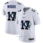 Maglia NFL Limited Los Angeles Rams Woods Logo Dual Overlap Bianco