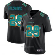 Maglia NFL Limited Miami Dolphins Fitzpatric Logo Dual Overlap Nero