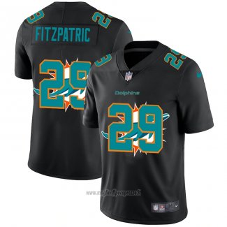 Maglia NFL Limited Miami Dolphins Fitzpatric Logo Dual Overlap Nero