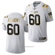 Maglia NFL Limited New England Patriots David Andrews Golden Edition 2020 Bianco