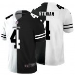 Maglia NFL Limited New England Patriots Stidham White Black Split