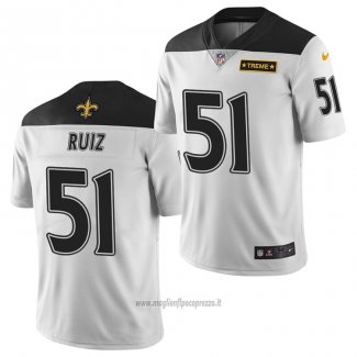 Maglia NFL Limited New Orleans Saints Cesar Ruiz Citta Edition Bianco