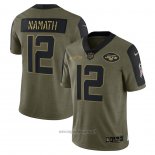 Maglia NFL Limited New York Jets Joe Namath 2021 Salute To Service Retired Verde