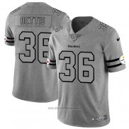 Maglia NFL Limited Pittsburgh Steelers Bettis Team Logo Gridiron Grigio