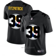 Maglia NFL Limited Pittsburgh Steelers Fitzpatrick Logo Dual Overlap Nero