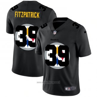 Maglia NFL Limited Pittsburgh Steelers Fitzpatrick Logo Dual Overlap Nero