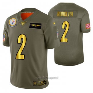 Maglia NFL Limited Pittsburgh Steelers Mason Rudolph 2019 Salute To Service Verde