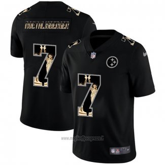 Maglia NFL Limited Pittsburgh Steelers Roethlisberger Statue Of Liberty Fashion Nero