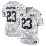 Maglia NFL Limited San Francisco 49ers Christian Mccaffrey 2024 Salute To Service Grigio
