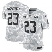 Maglia NFL Limited San Francisco 49ers Christian Mccaffrey 2024 Salute To Service Grigio