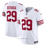 Maglia NFL Limited San Francisco 49ers Talanoa Hufanga Vapor F.U.S.E. Bianco