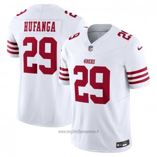Maglia NFL Limited San Francisco 49ers Talanoa Hufanga Vapor F.U.S.E. Bianco