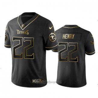 Maglia NFL Limited Tennessee Titans Henry Golden Edition Nero