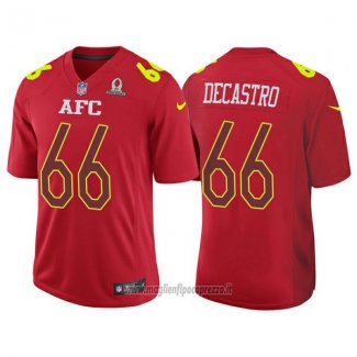 Maglia NFL Pro Bowl AFC Decastro 2017 Rosso