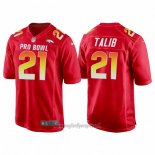 Maglia NFL Pro Bowl Denver Broncos 21 Aqib Talib AFC 2018 Rosso