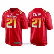 Maglia NFL Pro Bowl Denver Broncos 21 Aqib Talib AFC 2018 Rosso