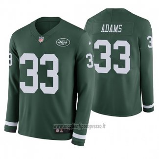 Maglia NFL Therma Manica Lunga New York Jets Jamal Adams Verde