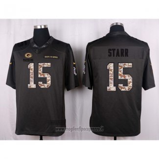 Maglia NFL Anthracite Green Bay Packers Starr 2016 Salute To Service