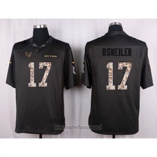 Maglia NFL Anthracite Houston Texans Osweiler 2016 Salute To Service