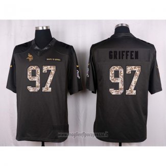 Maglia NFL Anthracite Minnesota Vikings Griffen 2016 Salute To Service